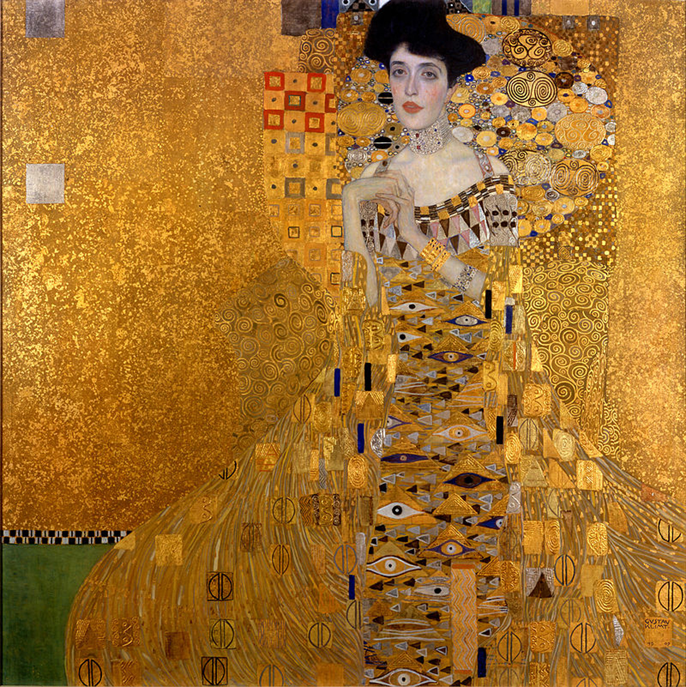 Gustav-Klimt-Ritratto-di-Adele-Bloch-Bauer-1907 Verifica Impressionismo e post-impressionismo