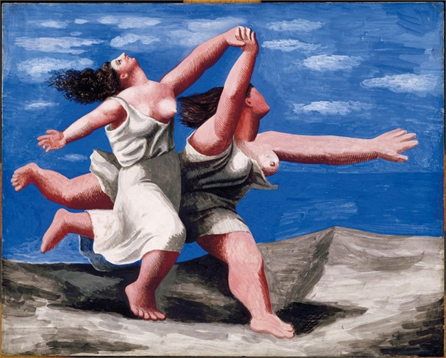 deux-femmes-courant-sur-la-plage Pablo Picasso e il Cubismo
