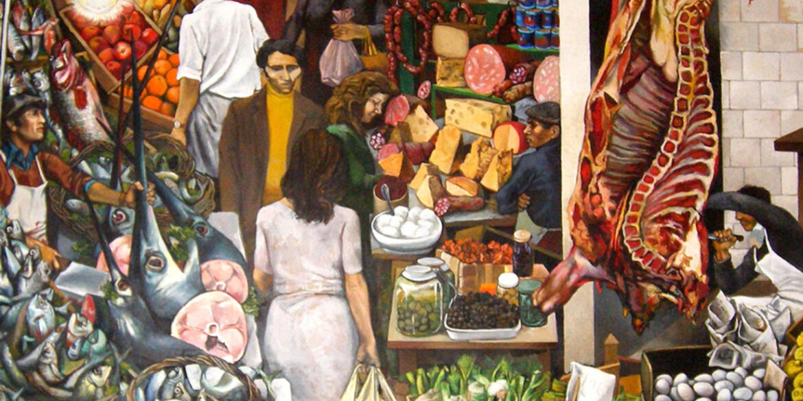 La pittura di Renato Guttuso tra enfasi e realismo sociale.