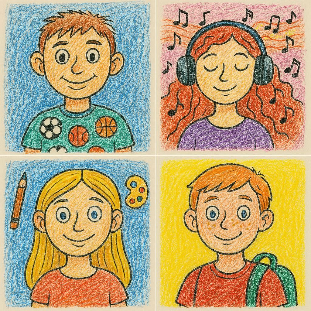 autoritratto creativo scuola media